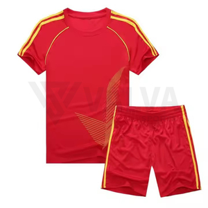 Maillot de football d'été respirant personnalisable de qualité supérieure pour adultes, design col en V avec logo et couleur de tissu personnalisés - Product Image 4