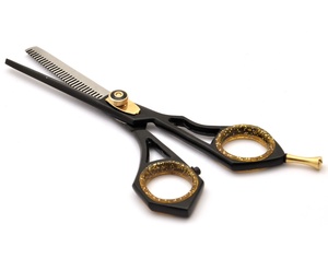 Juego de tijeras de corte de pelo de peluquero profesional de alta calidad, mango de acero inoxidable, maquinilla de afeitar afilada, tijeras de peluquería, peine - Product Image 2