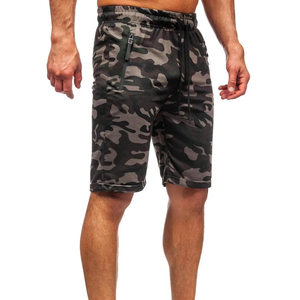 Short de survêtement athlétique d'été pour hommes avec logo personnalisé Short de survêtement d'été unisexe avec poches latérales imprimées - Product Image 3