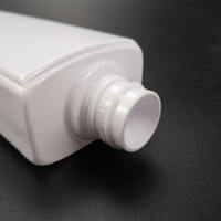 Botellas de Loción Rectangulares Planas de PET Blanco de 120 ml, 4 oz, 250 ml, 8 oz, Personalizadas, con Pulverizador, Serigrafía, Envases Cosméticos para Champú