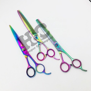 Nouvelles Ciseaux de Toilettage pour Animaux de Compagnie, Ciseaux Courbes à Lame Affûtée en Acier Inoxydable de 7 Pouces, Ciseaux Multicolores Très Demandés - Product Image 6