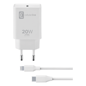 ชุดอุปกรณ์ชาร์จพลังงาน USB-C และ Lightning 20W สีขาว ACHIPDKITC2LMFI20W - Product Image 2
