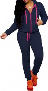 Ensemble de survêtement de sport pour femmes, prix de gros, confortable, respirant, 100% coton, service OEM - Product Image 2
