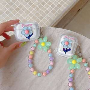 Audífonos Intrauditivos para Mujer, con Diseño de Flor 3D, Transparentes, Ligeros, Cómodos, con Pulseras Decorativas - Product Image 5