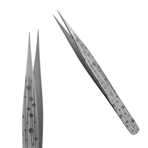 Pinzas para Pestañas Stahlmann Pro de Acero Inoxidable de Alta Calidad, Diseño con Puntos, Opción de Logotipo Personalizado, Punta Suave, Textura de 11 cm de Longitud - Product Image 3