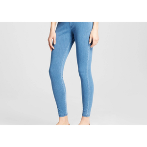 Nuovi Jeggings a Vita Alta Blu Chiaro per Donne, Denim con Stampa Vintage, Vestibilità Skinny Traspirante, Taglie M-XL per Estate e Inverno - Product Image 5
