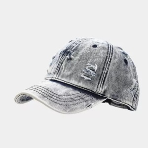 2025 nouveaux chapeaux de Style Vintage lavé de haute qualité Logo personnalisé broderie en détresse RCotton 6 panneaux casquettes de Baseball unies - Product Image 6
