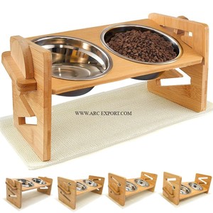 Nouveauté : Bol à nourriture pour chien en bois blanc, décoratif, pour usage en jardin - Product Image 6