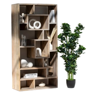 Estantería Moderna de Madera Maciza Ecológica, Hecha a Mano, Desmontable y Ajustable, con Almacenamiento para Sala de Estar y Escuela - Product Image 2