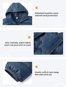 Chaqueta de Plumón de Secado Rápido de Alta Calidad con Estilo Personalizado para Hombre 2025, Cuello Alto, Logotipo Frontal, Ecológica, Transpirable, Mangas Largas para Invierno - Product Image 5