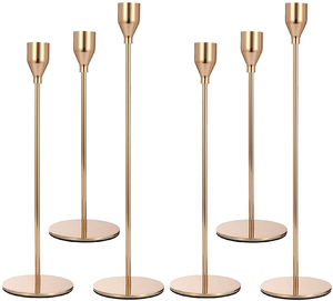Candelabro para decoración del hogar, portavelas de metal de primera calidad, perfecto para mejorar el ambiente en la sala de estar - Product Image 1