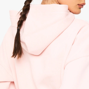 Sudadera con Capucha Corta para Mujer, Diseño Moderno para Ropa Urbana, Material de Felpa Resistente, Precio de Fábrica Económico, con Logotipo Personalizado - Product Image 5
