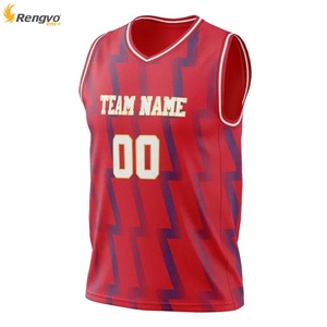 Camiseta de baloncesto de sublimación de poliéster con logotipo de nombre de equipo personalizado de fábrica - Product Image 6