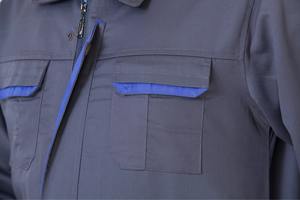 Uniforme de trabajo de nailon y poliéster duradero al por mayor, uniforme de trabajo mecánico de conserje de construcción industrial - Product Image 3