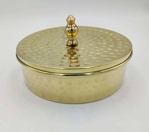 Nouveau produit Boîte à roti en laiton de qualité supérieure, polie, boîte à chapati roti 100% haute qualité pour la table à manger, boîte à casseroles, meilleur emballage - Product Image 2