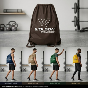 Sac de sport professionnel pour haltérophilie, léger, durable, en PU imperméable, écologique, avec fermeture à cordon et compartiment à chaussures - Product Image 2