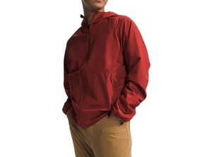 OEM Custom Logo Men's Waterproof Windproof Athletic <b>Hooded</b> Windbreaker <b>Jacket</b> Leather Fabric <b>Fur</b> Gym Running Outdoor Sports - Product Image 4