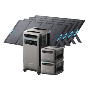 Système de panneaux solaires SOLIX F3800 Plus avec batterie externe 2048Wh, 4 panneaux 400W, contrôleur MPPT, onde sinusoïdale pure - Remise d'usine - Product Image 1