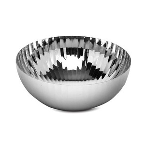 Bol en acier inoxydable moderne de luxe, design unique, écologique, lavable, idéal pour la cuisine, la maison, les restaurants et la décoration de table. - Product Image 1