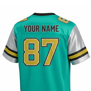 Camiseta de Fútbol Americano Personalizada con Nombre y Número, Camiseta de Fútbol Americano con Cuello en V Personalizada en Cantidad al por Mayor - Product Image 6