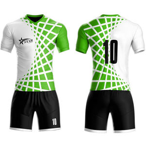 Maillot de football personnalisé en gros du Pakistan, kit de sublimation de haute qualité 100 % polyester, col en V, unisexe, nom d'équipe personnalisé, 240g - Product Image 2
