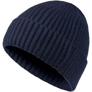 Gorro de lana de primera calidad para invierno, gorro de punto acanalado a la moda para exteriores con opciones de bordado personalizadas - Product Image 4