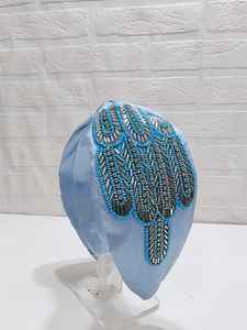 Multicolored Seed Beaded <b>Headband</b> With Premium Pearls And Decorative Designer Style For Women And Girls In A Fashionable Look - Product Image 5