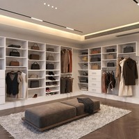 Armoires de luxe personnalisées de très grande taille Garde-robes de chambre à coucher Mobilier de maison Grandes armoires pour femmes