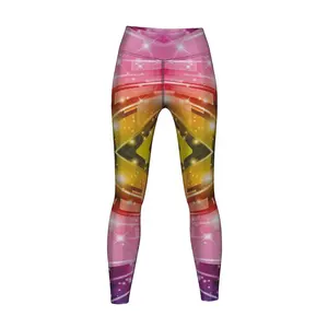 Collants d'entraînement flexibles avec ceinture sans couture et leggings prêts pour le yoga et l'entraînement - Product Image 1