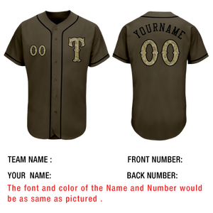 2025 maillots de baseball imprimés pas cher vert Camouflage vierge jeunesse maillots de softball sublimés personnalisés - Product Image 5