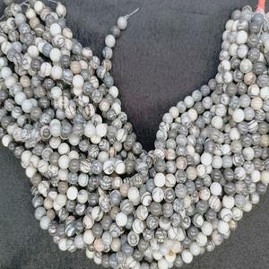 พลอยหินสีดำธรรมชาติลูกปัดแจสเปอร์8มม. เคลือบอัญมณีกึ่งมีค่าแกะสลักงานฝีมือ - Product Image 4