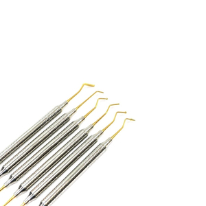 Instruments de restauration dentaire en composite de haute qualité, manuels, avec poignée en silicone |   Instruments de remplissage dentaire - Product Image 4