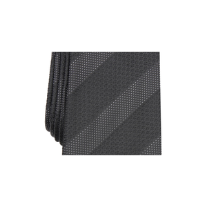 Cravatta Alfani da Uomo Slim a Righe Testurizzate Nera Taglia Regolare con Stampa Logo Personalizzata Design Ascot - Product Image 2