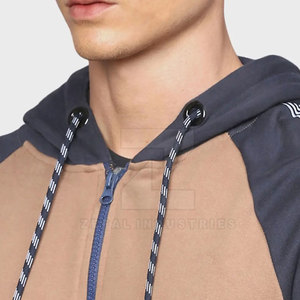Sweats à capuche d'hiver à fermeture éclair pour hommes 100% coton à manches longues de haute qualité nouveau design en gros - Product Image 6