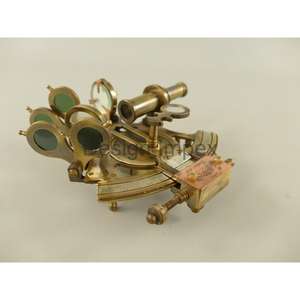 Sextant nautique de luxe décor à la maison fabriqué à la main en laiton or Sextant Smart boîte personnalisée emballé Souvenir idées cadeaux promotionnels - Product Image 4