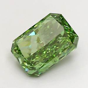 Diamante Radiante de 3.01ct VS1, Verde Intenso, Cultivado en Laboratorio - Product Image 1