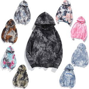 Sweat à capuche oversize zippé en molleton 100 % coton Huili, lavage personnalisé, broderie logo vintage pour homme - Product Image 3