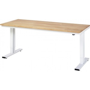 Tavolo da lavoro elettrico regolabile in altezza, L2000xP800xH720-1120mm, Piastra-B-25 mm - Product Image 1