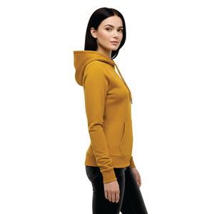 Sweat-shirt à capuche en molleton de qualité supérieure pour impression, molleton de coton à grammage élevé, streetwear urbain pour femmes - Product Image 4
