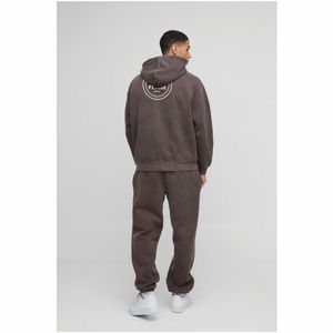 Pull à capuche en coton biologique 100% pour hommes Sweat-shirt à capuche de haute qualité, lourd et surdimensionné, Streetwear, motif solide et perlé - Product Image 5