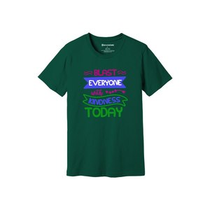 Thèmes de gentillesse imprimer 100% t-shirt en tissu de coton 160-180 à lourd GSM 12 couleurs disponibles Personnalisé votre propre conception et placement - Product Image 5