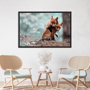 Toile imprimée élégante : Décoration murale vibrante pour les amoureux des animaux, TOILE ENCADRÉE NOIRE - Product Image 1