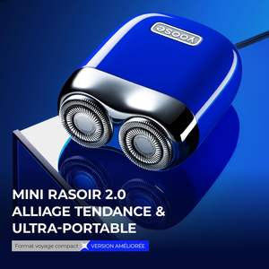 Rasoir électrique portable léger en alliage pour hommes, rechargeable Type-C, étanche IPX7, rasoir USB pour le visage (modèle allemand) - Product Image 6