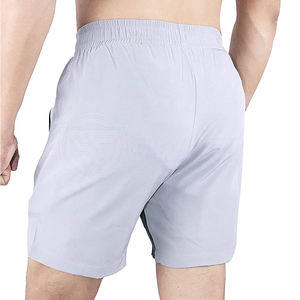 New Style Custom <b>Men's</b> Casual Cotton <b>Shorts</b> Solid Color <b>Elastic</b> <b>Waist</b> Closure OEM Service Quick Dry Breathable Made Pakistan - Product Image 3