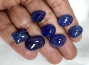 Vente exclusive A One qualité Tanzanite mélange de pierres précieuses lisses en vrac taille 10 à 14mm véritable pour la fabrication de bijoux d'été du père - Product Image 5
