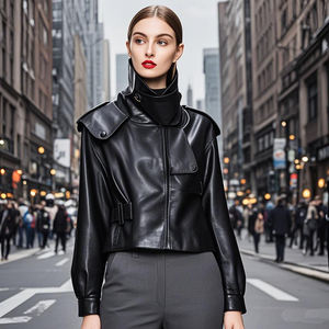 แจ็กเก็ตหนังสำหรับผู้หญิงแจ็คเก็ตหนังฤดูหนาว2025สำหรับผู้ชายขนาดใหญ่พิเศษ - Product Image 5