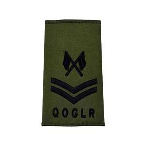 Insignia Multicam Bordada en Tela de Lona para Mayor de Banda, Comandante Mayor, Teniente, Bordado Negro, Superventas - Product Image 3