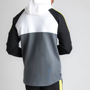 Sweat à capuche zippé surdimensionné en coton pour hommes, respirant, décontracté, avec impression personnalisée et fermetures éclair bon marché, vente en gros - Product Image 2