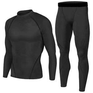 Vêtements de sport pour hommes, combinaisons de compression, tenue de fitness, vêtements de sport, course à pied en plein air, ensembles de 2 pièces - Product Image 2