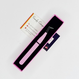 Pinzas para Pestañas de Acero Inoxidable con Agarre Nano de 90 Grados, Personalizables con Marca Privada, Logotipo Impreso, Precisión, Durabilidad, Antiestáticas, 10 mm - Product Image 1